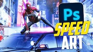 Marvel Spider Man Speed Art Episode 1 Photoshop 21