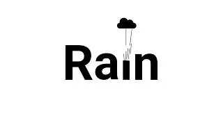 Rain logo Lottie JSON animation