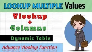 How to use Vlookup+Columns Function in Excel ? Lookup Multiple Values | Advance vlookup in Excel