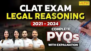 CLAT 2025  Legal Reasoning PYQs With Solution 2021 to 2024 | Legal Reasoning Previous Year Questions