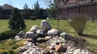 Декоративный ручей с источником