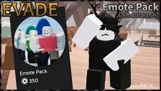 Emote Pack Gamepass Showcase |  Evade