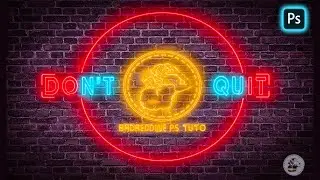 Photoshop Tutorial: Neon Light Effect - Glowing Logo [DO IT & DON'T QUIT]