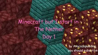 Minecraft but I start in the nether! Day 1