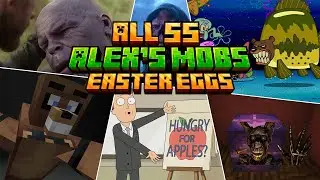 ALL Alex's Mobs EASTER EGGS | Part 1