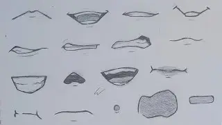 How to Draw ANIME MOUTH Step by Step | Slow Tutorial for Beginners (No time lapse)