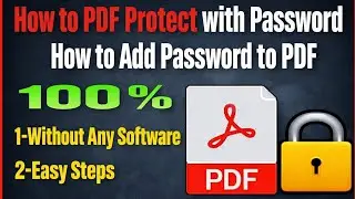 How to pdf protect with password – pdf password remover online free