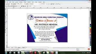 How to Create Professional Citation  Design in Corel Draw X8 as a beginner