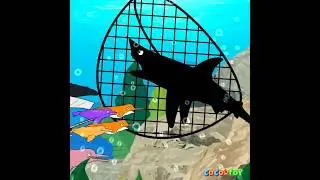 Let's Raise whales, sharks, and octopus in my fish tank! #Shorts ｜Learn color for kids｜ CoCosToy