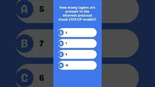 How many layers are in the TCP/IP model's protocol stack?