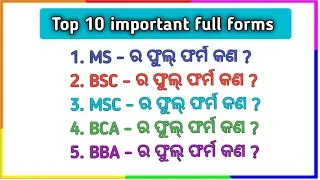 Full forms of important words | full forms gk