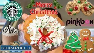 EXTREMELY SWEET CHRISTMAS CHEAT DAY | DONUTS, COOKIES, CANDY, STARBUCKS + MORE!