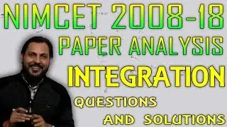 Integration Questions Solution || NIMCET 2008 - 18 Paper Analysis || Amit Katiyar