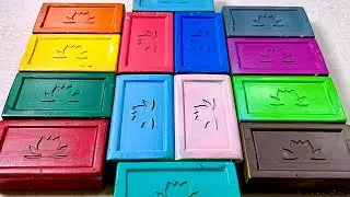 ASMR soap cutting Painted soap Relaxing sounds АСМР мыло