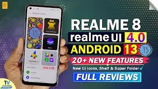 Realme 8 New realme Ui 4.0 Android 13 Update Full Review | 20+ NEW Features | Realme 8 4g New update