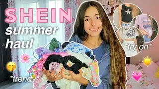 SHEIN SUMMER TRY-ON HAUL 🌺🌞 | tops, skirts, swimsuits, jewelry, & more