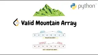 Valid Mountain Array | Python One Pass Solution