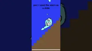 pov: i used the stairs as a slide  credits: @harryshorriblehumor