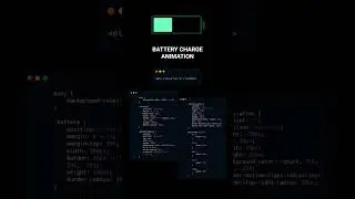 👨‍💻BATTERY CHARGE ANIMATION👨‍💻 