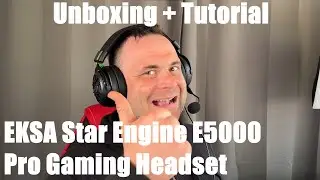 EKSA Star Engine E5000 Pro Gaming Headset Unboxing and instructions