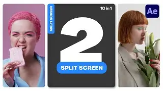 Multiscreen (2 split-screen) | After Effects Template | Tutorial