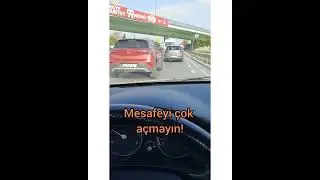 Yoğun Trafikte Şerit Katılımı.Direksiton Dersi