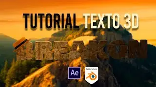 🔥 Como crear Texto 3D como  BENN TK  -   Tutorial After effects & Blender
