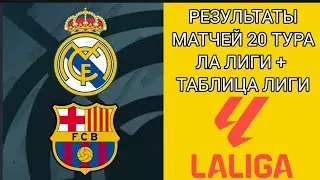 РЕЗУЛЬТАТЫ МАТЧЕЙ 20 ТУРА ЛА ЛИГИ + ТАБЛИЦА ЛИГИ