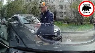 Неадекват в Петербурге - конфликт на узкой дороге | Ваши Видео #64