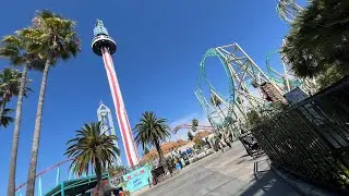 Riding some rollercoasters at Knotts Berry Farm