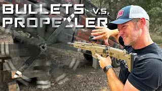 Can A Spinning Propeller Stop A Bullet??? SKETCHY...