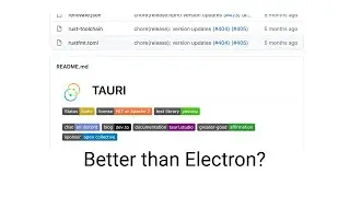 Better than Electron.js for building Desktop apps? | Tauri Project