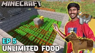 Horse Riding 🐎 , Taming Cat and Unlimited Crop Farming - AK's Minecraft part 5
