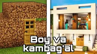 BOY VA KAMBAG'AL | MINECRAFT UZBEKCHA | AZAMM YT