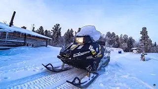 In the deep taiga, STELS Ermak 800 two-ski