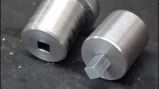 Machine Drill a Square Hole in Round Stock 