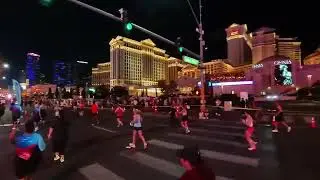 RUN THE LAS VEGAS STRIP AT NIGHT - 2025 ROCK & ROLL 10K AND HALF MARATHON - FINISH LINE
