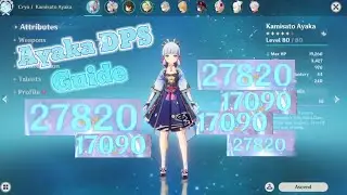 Kamisato Ayaka f2p DPS build guide - genshin impact 