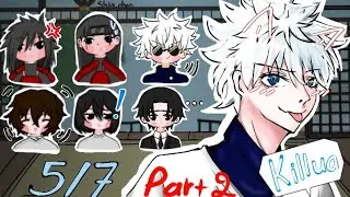 Anime characters react to each other [ Killua Zoldyck] PART 2/2 //HXH// • Shin-chan