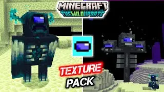 Among Us Texture Pack - All Minecraft Bosses are SUSSY BAKA (Warden, Wither, Ender Dragon)