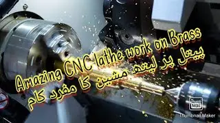Crazy Brass work on CNC lathe, Amazing CNC turning program , CNC tips and tricks , CNC lathe work