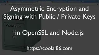 Asymmetric Encryption and Signing with Public Private Keys