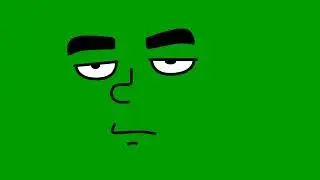 Cartoon Serious face green screen video, 4k video, animated 4k video, green screen 4k, green screen