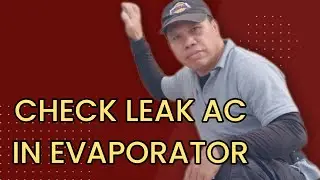 Checking the leak AC brand Falcon Evaporator coil problem.how to solve.#DIY