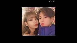 Lisa with JUNGKOOK photo #edit#bts#blackpink#