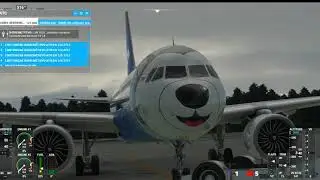 FS2020 A320NX Moscu - Riga IFR/ILS con NordStar airline dog livery