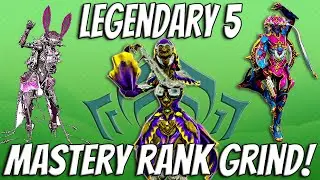 Legendary 5 Mastery Rank Grind! (Warframe Livestream)