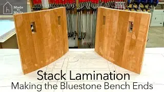 Furniture Artist Making a Bench: Making the Stack Laminated Ends for a Piece of Art Furniture