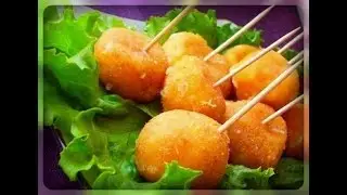 Сырные шарики с чесноком