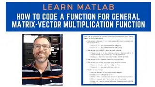 How to code a function for matrix vector multiplication?
